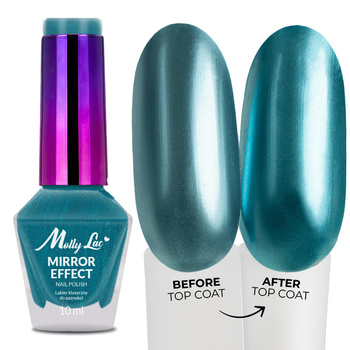 Vernis classique MollyLac Mirror, effet miroir/métallisé, n° 02, 10 ml