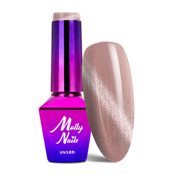 Vernis hybride Molly Nails Crystal Water Cat Eye 8 g n° 164