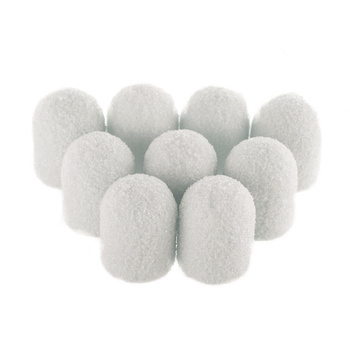 Capuchons pour pédicure 7 mm, gradation 60, 10 pièces, Fabric Podo AlleMed, blanc