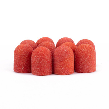 Capuchons pour pédicure 13 mm, gradation 150, 10 pièces, Fabric Podo AlleMed, orange