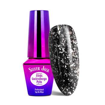 Jack Top MollyLac « no wipe » avec des paillettes argentées, 10 g