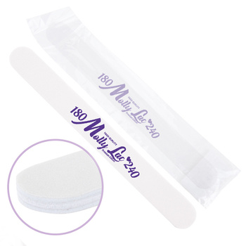 Lime à ongles Sécurité Pack MollyLac simple blanc grain 180/240 CU-12 Haute qualité