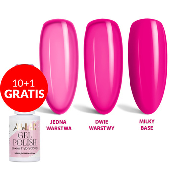 10 + 2 gratuits - Vernis hybride LED/UV Gel Polish Édition limitée Pinks PI29 Amaranth AlleLac sans HEMA/Di-HEMA, 6 g