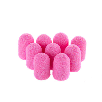 Capuchons pour pédicure 7 mm, gradation 60, 10 pièces, ABS, Podo AlleMed, rose
