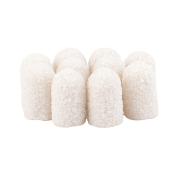 Capuchons pour pédicure 7 mm, gradation 60, 10 pièces, ABS, Podo AlleMed, blanc