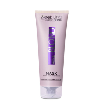 Masque neutralisant pour cheveux blonds Stapiz Sleek Line Violet Blond 250 ml