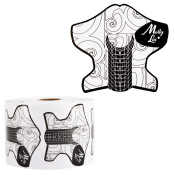 Chablons en plastique pour salon, destinés à la pose de faux ongles en gel et en acrylogel, MollyLac Emblem, 500 pièces