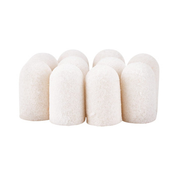 Capuchons pour pédicure 7 mm, gradation 180, 10 pièces, ABS, Podo AlleMed, blanc