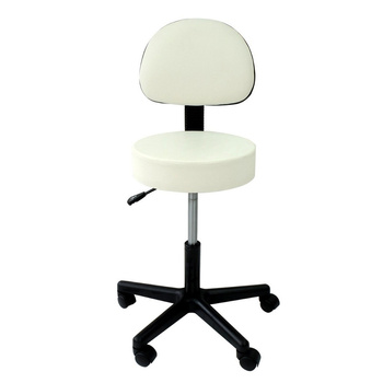 Tabouret cosmétique BASIC avec dossier CO blanc CN03221