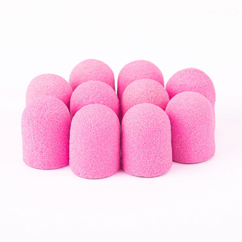 Capuchons pour pédicure 7 mm, gradation 180, 10 pièces, Fabric Podo AlleMed, rose