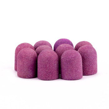 Capuchons pour pédicure 13 mm, gradation 180, 10 pièces, Fabric Podo AlleMed, violet