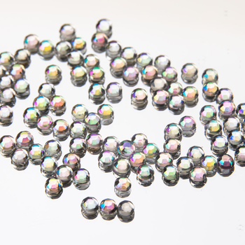 Décoration pour ongles : strass imitation verre irisé, 3 mm, environ 100 pièces, n° 1