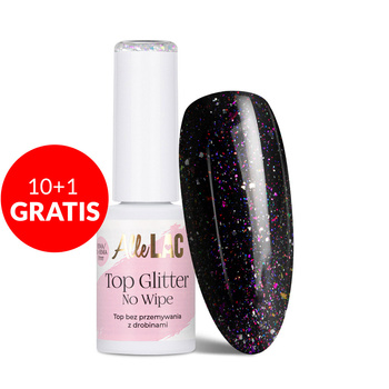 10 + 1 gratuit Top Glitter sans essuyage AlleLac Twinkle sans HEMA/Di-HEMA 7 g