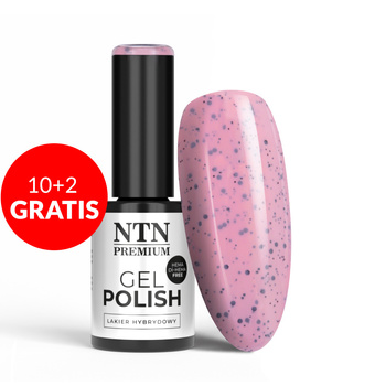 10 + 2 gratuits - Vernis hybride LED/UV Gel Polish NTN Premium Sugar Sweets Collection n° 194, sans HEMA/Di-HEMA, 5 g
