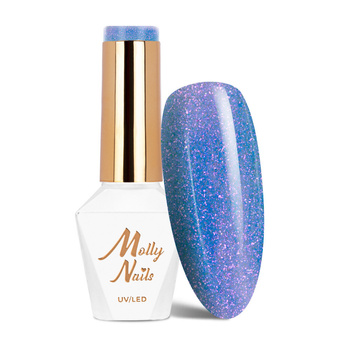 Vernis hybride Molly Nails Winter Crystalize Forever Young sans HEMA/Di-HEMA, 8 g, n° 225