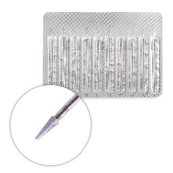 Jeu de fraises diamantées coniques L01610D-B, 10 pièces