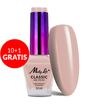 10 + 1 gratuit : Vernis à ongles classique Classic Nail Polish MollyLac n° 15, 10 ml