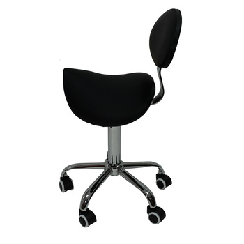 Tabouret cosmétique avec dossier CO Optima noir CN03561