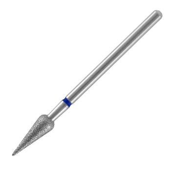 Fraise diamantée en forme de poire, à pointe pointue, bleue, Staleks Expert 4/12 mm