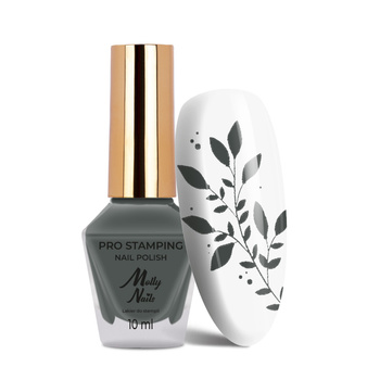Vernis pour tampons et stamping Molly Nails PRO Stamping Grey n° 20, 10 ml