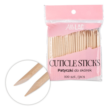 Bâtonnets en bois d'oranger AlleLac, 100 pièces, longueur 9,5 cm