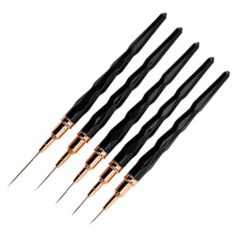 Set de 5 pinceaux de décoration NTN Premium noirs