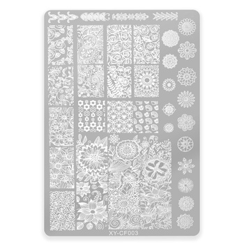 Plaque à motifs pour tampons XY-CF003