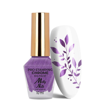 Vernis pour tampons et stamping Molly Nails PRO Stamping Chrome violet 10 ml