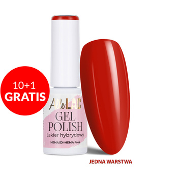 10 + 1 gratuit Vernis hybride LED/UV Gel Polish Reds R3 Radiant Red AlleLac sans HEMA/Di-HEMA 6 g