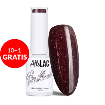 10 + 1 gratuit Vernis hybride AlleLac Brillant sans HEMA/Di-HEMA 5 g n° 139