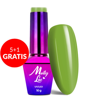 5 + 1 gratuit Vernis hybride MollyLac Welcome to Ibiza Kiwi Crush 10 g n° 117
