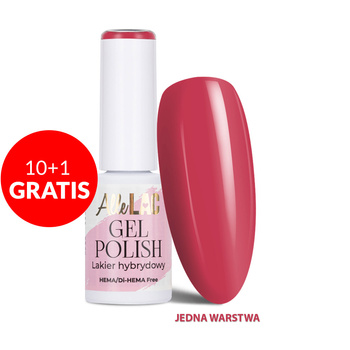 10 + 1 gratuit Vernis hybride LED/UV Gel Polish Reds R4 Fire Red AlleLac sans HEMA/Di-HEMA 6 g