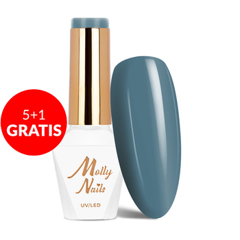 5 + 1 gratuit Vernis hybride Molly Nails Pure Nature Wild River sans HEMA/Di-HEMA 8 g n° 103