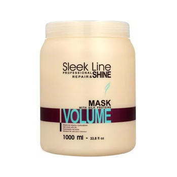 Masque capillaire régénérant à la soie et à l'extrait de tournesol Stapiz Sleek Line Volume Non Stop 1000 ml