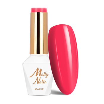 Vernis hybride Molly Nails Flamingo Pink Escape sans HEMA/Di-HEMA, 8 g, n° 146