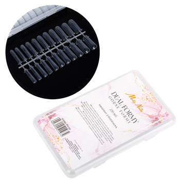 Moules à ongles supérieurs Dualform pour gel, acrylogel et acrylique, forme carrée avec graduation, Molly Nails, 220 pièces, modèle PH-68