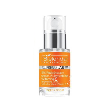 Sérum éclaircissant Bielenda SupremeLab Energy Boost à la vitamine C ultra-stable, 15 ml