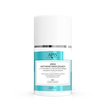Crème hydratante active aux minéraux de la mer Morte et à l'acide hyaluronique 30+ Apis 50 ml