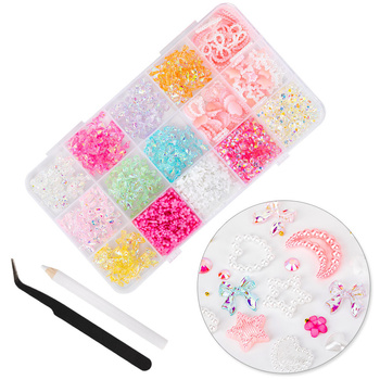Boîte à bijoux décorée de nœuds, de fleurs et de cœurs BKHZ-009