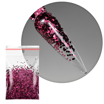 Décorations pour ongles : mini-rondelles en forme de alvéoles d'abeille, Jety n° 19, 5 g