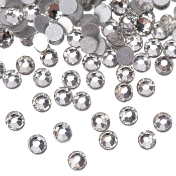 Strass en verre pour ongles SS10 Crystal, environ 50 pièces.