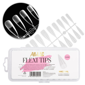Tips pour une extension rapide des ongles Flexi Tips AlleLac, forme amande, 240 pièces