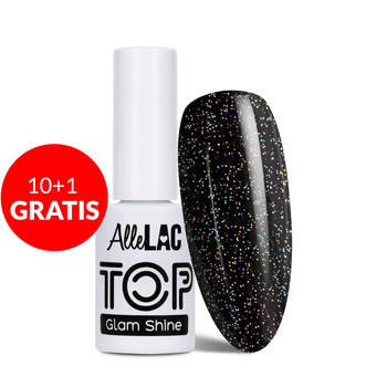10 + 1 gratuit Top Glam Shine sans essuyage AlleLac Diamond 5 g n° 2