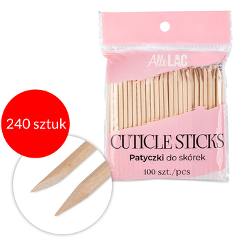 240 pièces de bâtonnets en bois d'oranger AlleLac, 100 pièces de 9,5 cm de long