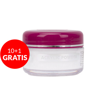 10 + 1 gratuit : Poudre acrylique pour ongles Allepaznokcie « Clear Acrylic Powder » 15 g n° 1