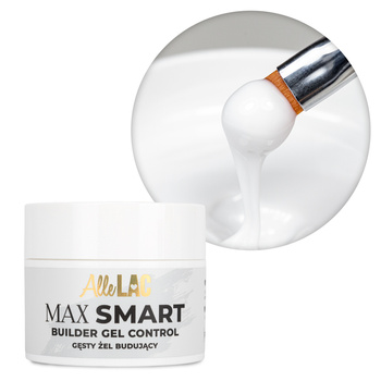 Gel de construction épais AlleLac Max Smart Builder Gel Control French White 45 g