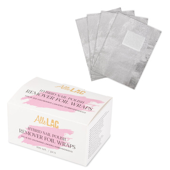 Feuilles pour le démaquillage des vernis hybrides Gel Lack Off AlleLac, 100 pièces