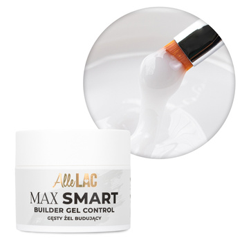 Gel de modelage épais AlleLac Max Smart Builder Gel Control Milky White 45 g