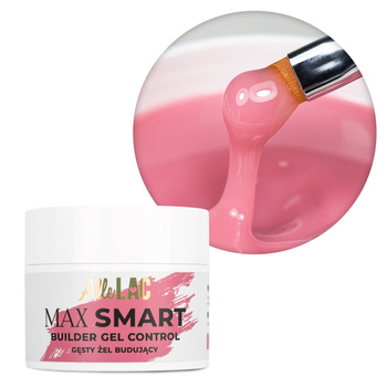 Gel de construction épais AlleLac Max Smart Builder Gel Control Deep Rose 45 g