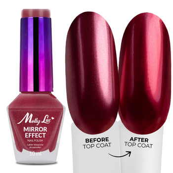 Vernis classique MollyLac Mirror, effet miroir/métallisé, n° 09, 10 ml